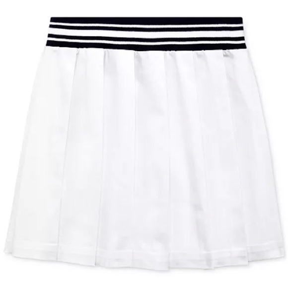 Kyodan Golf Skort White Pleated Elastic Navy Striped Waistband Stretch Small - Picture 8 of 8